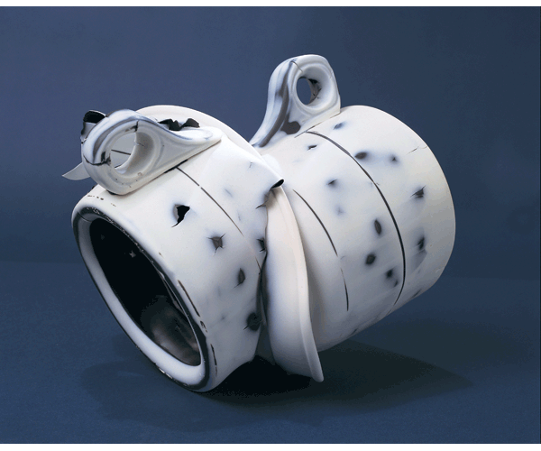 Buddies, 2001, porcelain, 8.25 x 7.5 x 8.25 inches