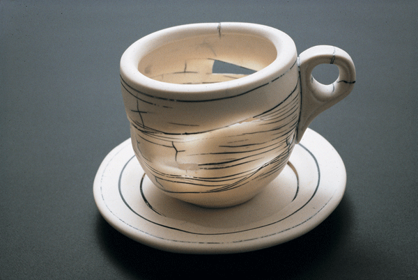 C-6, 1983, porcelain, 5.5 x 8 x 8 inches
