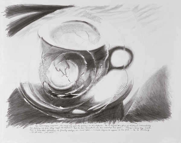 He is Thingking... I’ll get even, just wait!, 1983, graphite on paper, 23 x 30 inches