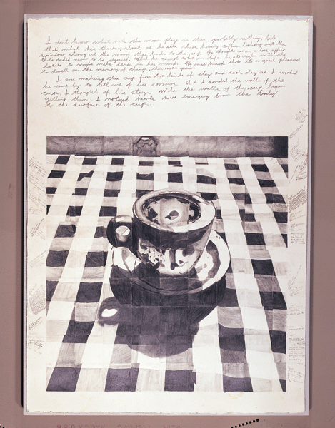 Heart Cup, 1978, graphite on paper, 41.5 x 29.5 inches