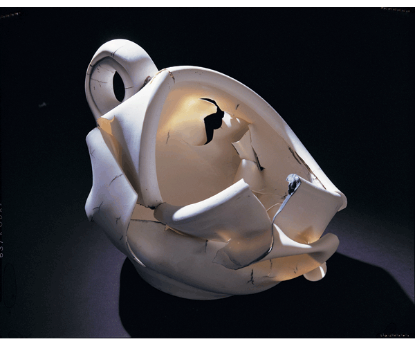 I’m Happy if You’re Happy, 1986, porcelain, 9.5 x 14 x 10.5 inches