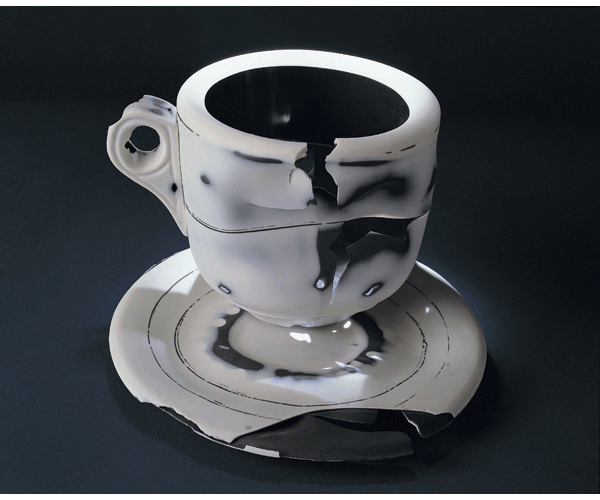 The Boundless One, 1998, porcelain, 6 x 8.5 x 8 inches