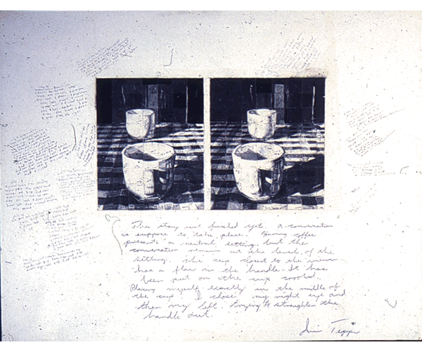 This Story Isn\'t Finished Yet..., 1976, graphite on paper, 3D stereo drawing, 11 x 14 inches